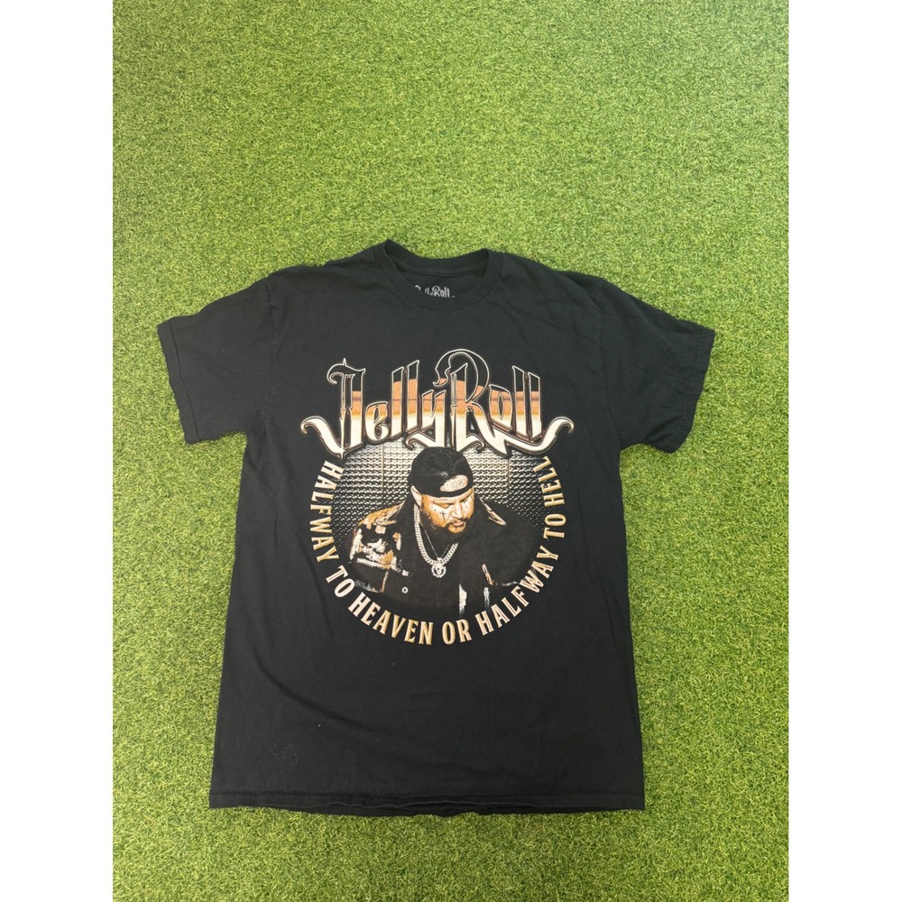 Jelly Roll Halfway To Heaven Black Graphic T-Shirt Mens Size M